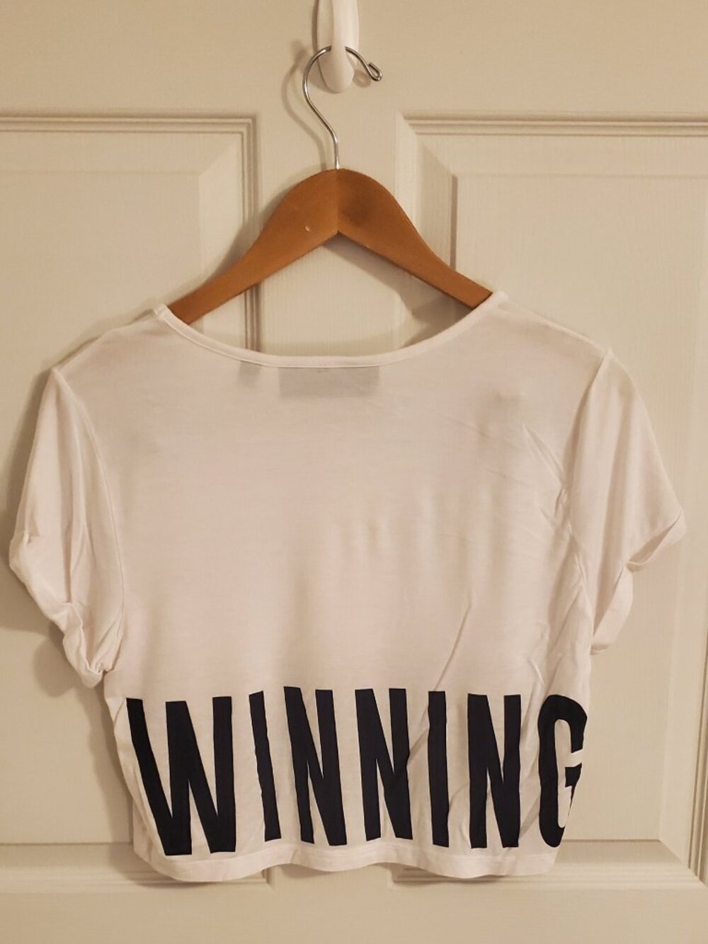 Gabrielle Union x NY & Co. "WINNING" Crop T-Shirt - Size M